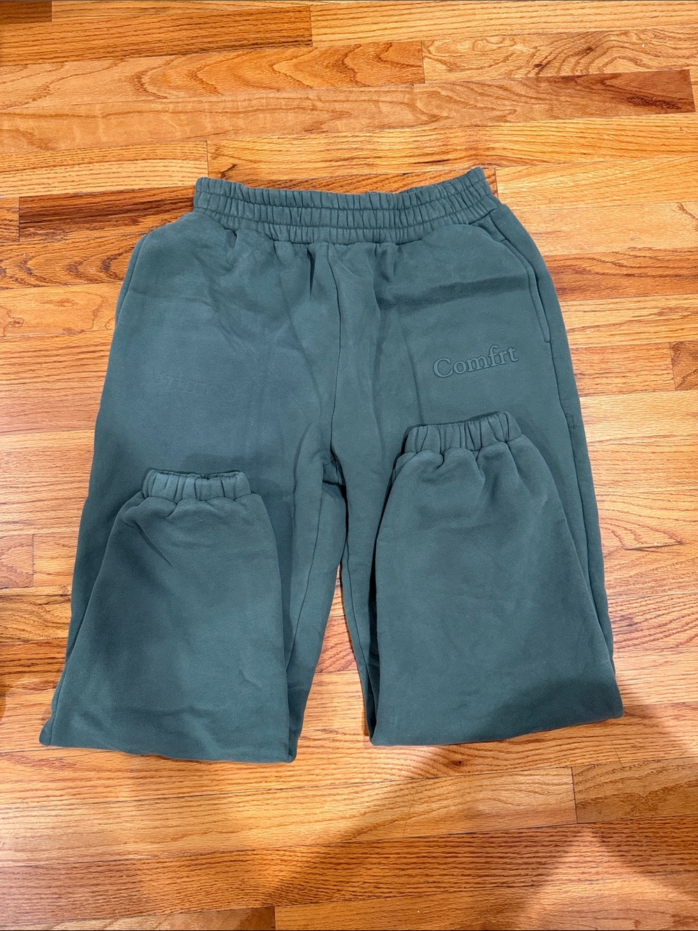 Comfrt Green Elastic-Waist Sweatpants